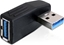 Изображение Delock Adapter USB 3.0 male-female angled 90° horizontal