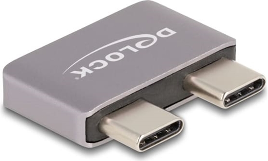 Picture of Delock Adapter USB 40 Gbps USB Type-C™ 2 x male to 2 x female port saver metal