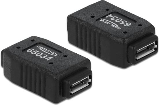 Picture of Delock Adapter USB micro-A+B female to USB micro-A+B female