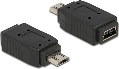 Picture of Delock Adapter USB micro-B male to USB Mini 5 pin female