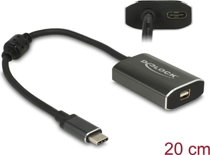 Picture of Delock Adapter USB Type-C™ male > mini DisplayPort female (DP Alt Mode) 4K 60 Hz with PD function
