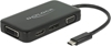 Picture of Delock Adapter USB Type-C™ male > VGA / HDMI / DVI / DisplayPort female black