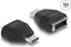 Picture of Delock Adapter USB Type-C™ male to USB 10 Gbps Type-E Key A female black