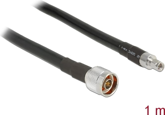 Picture of Delock Antenna Cable N plug > RP-SMA plug CFD400 LLC400 1 m low loss