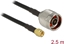 Attēls no Delock Antenna Cable N plug to SMA plug LMR/CFD200 2.5 m low loss