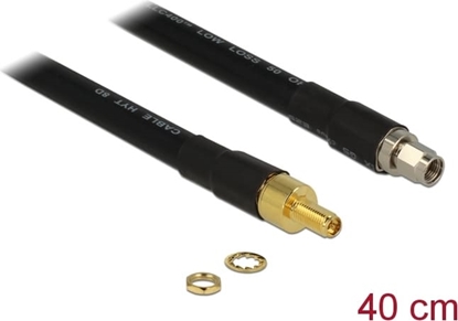 Picture of Delock Antenna Cable RP-SMA plug > RP-SMA jack CFD400 LLC400 0.4 m low loss