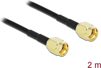 Picture of Delock Antenna Cable RP-SMA plug to RP-SMA plug LMR/CFD100 2 m low loss