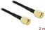 Attēls no Delock Antenna Cable RP-SMA plug to RP-SMA plug LMR/CFD100 2 m low loss
