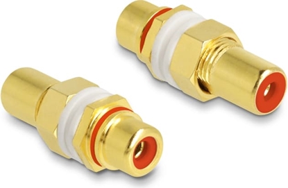 Picture of Delock Audio Adapter RCA female to female for installation, red ring