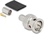Picture of Delock BNC plug for crimping RG6 with matching shrink tube