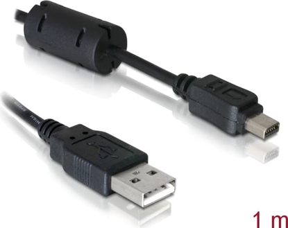 Picture of Delock Cable Camera USB-A male to Olympus 12 pin male 1 m