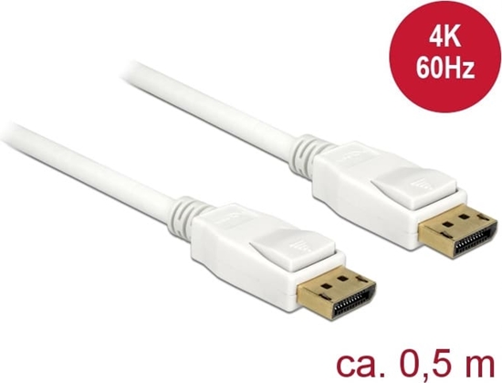 Изображение Delock Cable DisplayPort 1.2 male > DisplayPort male 4K 60 Hz 0.5 m