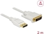 Изображение Delock Cable DisplayPort 1.2 male > DVI 24+1 male passive 4K 30 Hz 2 m white
