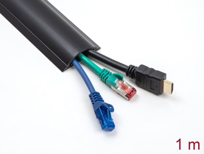 Picture of Delock Cable Duct self-adhesive 70 x 20 mm - length 1 m black