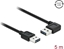 Attēls no Delock Cable EASY-USB 2.0 Type-A male > EASY-USB 2.0 Type-A male angled left / right 5 m