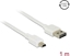 Picture of Delock Cable EASY-USB 2.0 Type-A male > USB 2.0 Type Mini-B male 1 m white