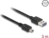 Picture of Delock Cable EASY-USB 2.0 Type-A male > USB 2.0 Type Mini-B male 3 m black
