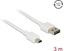 Picture of Delock Cable EASY-USB 2.0 Type-A male > USB 2.0 Type Mini-B male 3 m white