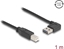 Picture of Delock Cable EASY-USB 2.0 Type-A male angled left / right > USB 2.0 Type-B male 1 m