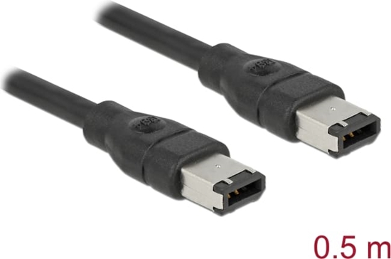 Picture of Delock Cable FireWire 6 pin male > 6 pin male 0.5 m