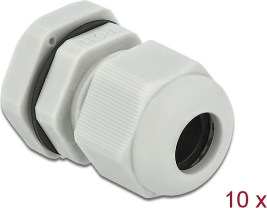 Picture of Delock Cable Gland PG11 10 pieces grey