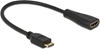 Изображение Delock Cable High Speed HDMI with Ethernet - mini C male > A female