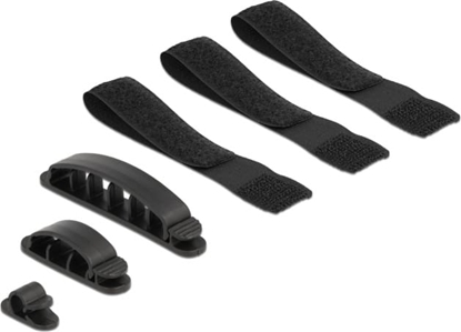 Picture of Delock Cable holder and hook-and-loop tape set 6 pieces