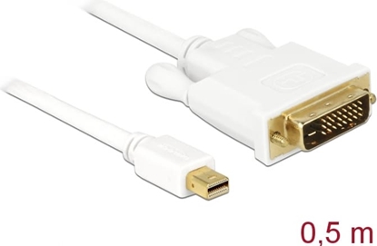 Picture of Delock Cable mini DisplayPort 1.1 male > DVI 24+1 male 0.5 m