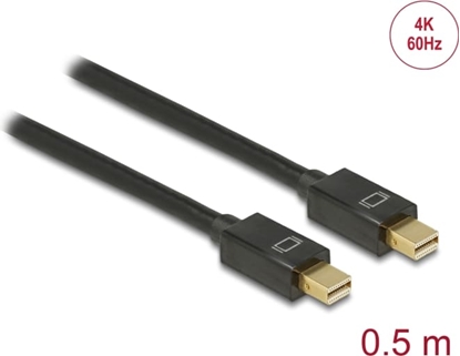 Picture of Delock Cable Mini DisplayPort 1.2 male > Mini DisplayPort male 4K 60 Hz 0.5 m