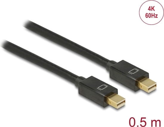 Picture of Delock Cable Mini DisplayPort 1.2 male > Mini DisplayPort male 4K 60 Hz 0.5 m