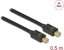 Изображение Delock Cable Mini DisplayPort 1.2 male > Mini DisplayPort male 4K 60 Hz 0.5 m