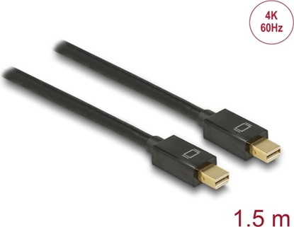 Picture of Delock Cable Mini DisplayPort 1.2 male > Mini DisplayPort male 4K 60 Hz 1.5 m
