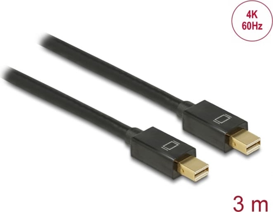 Picture of Delock Cable Mini DisplayPort 1.2 male > Mini DisplayPort male 4K 60 Hz 3 m