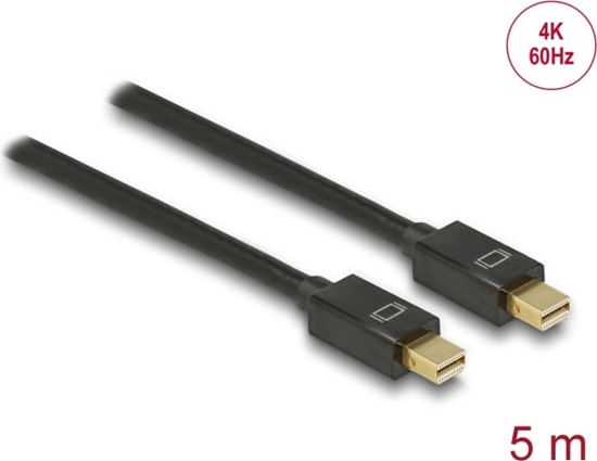 Picture of Delock Cable Mini DisplayPort 1.2 male > Mini DisplayPort male 4K 60 Hz 5 m