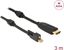 Attēls no Delock Cable mini DisplayPort 1.2 male with screw > HDMI male 4K Active black 3 m