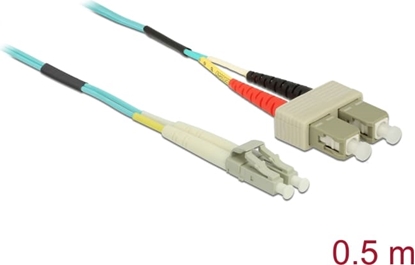 Picture of Delock Cable Optical Fibre LC to SC Multi-mode OM3 0.5 m