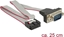 Picture of Delock Cable RS-232 Serial pin header female to DB9 male layout 1:1
