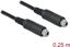 Изображение Delock Cable Stereo Jack 3.5 mm female panel-mount > Stereo Jack 3.5 mm female panel-mount 25 cm
