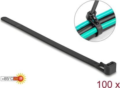 Picture of Delock Cable ties reusable heat-resistant L 150 x W 7.5 mm 100 pieces black