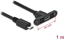 Attēls no Delock Cable USB 2.0 Micro-B female panel-mount > USB 2.0 Micro-B male 1 m