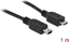 Attēls no Delock Cable USB 2.0 micro-B male > USB mini male 1 m