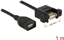 Изображение Delock Cable USB 2.0 Type-A female > USB 2.0 Type-A female panel-mount 1 m
