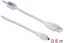 Изображение Delock Cable USB 2.0 Type-A male > USB 2.0 Mini-B male 0.5 m transparent