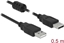 Изображение Delock Cable USB 2.0 Type-A male > USB 2.0 Type-A male 0.5 m black