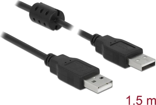 Picture of Delock Cable USB 2.0 Type-A male > USB 2.0 Type-A male 1.5 m black