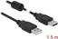Изображение Delock Cable USB 2.0 Type-A male > USB 2.0 Type-A male 1.5 m black