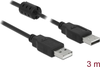 Picture of Delock Cable USB 2.0 Type-A male > USB 2.0 Type-A male 3.0 m black