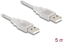 Picture of Delock Cable USB 2.0 Type-A male > USB 2.0 Type-A male 5 m transparent