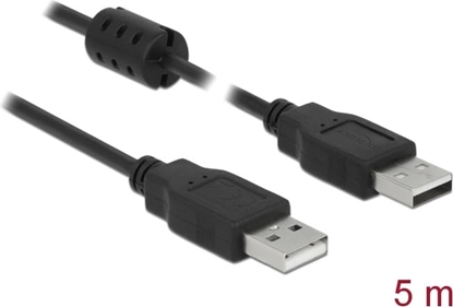 Picture of Delock Cable USB 2.0 Type-A male > USB 2.0 Type-A male 5.0 m black
