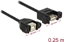Picture of Delock Cable USB 2.0 Type-B female panel-mount > USB 2.0 Type-A female panel-mount 25 cm